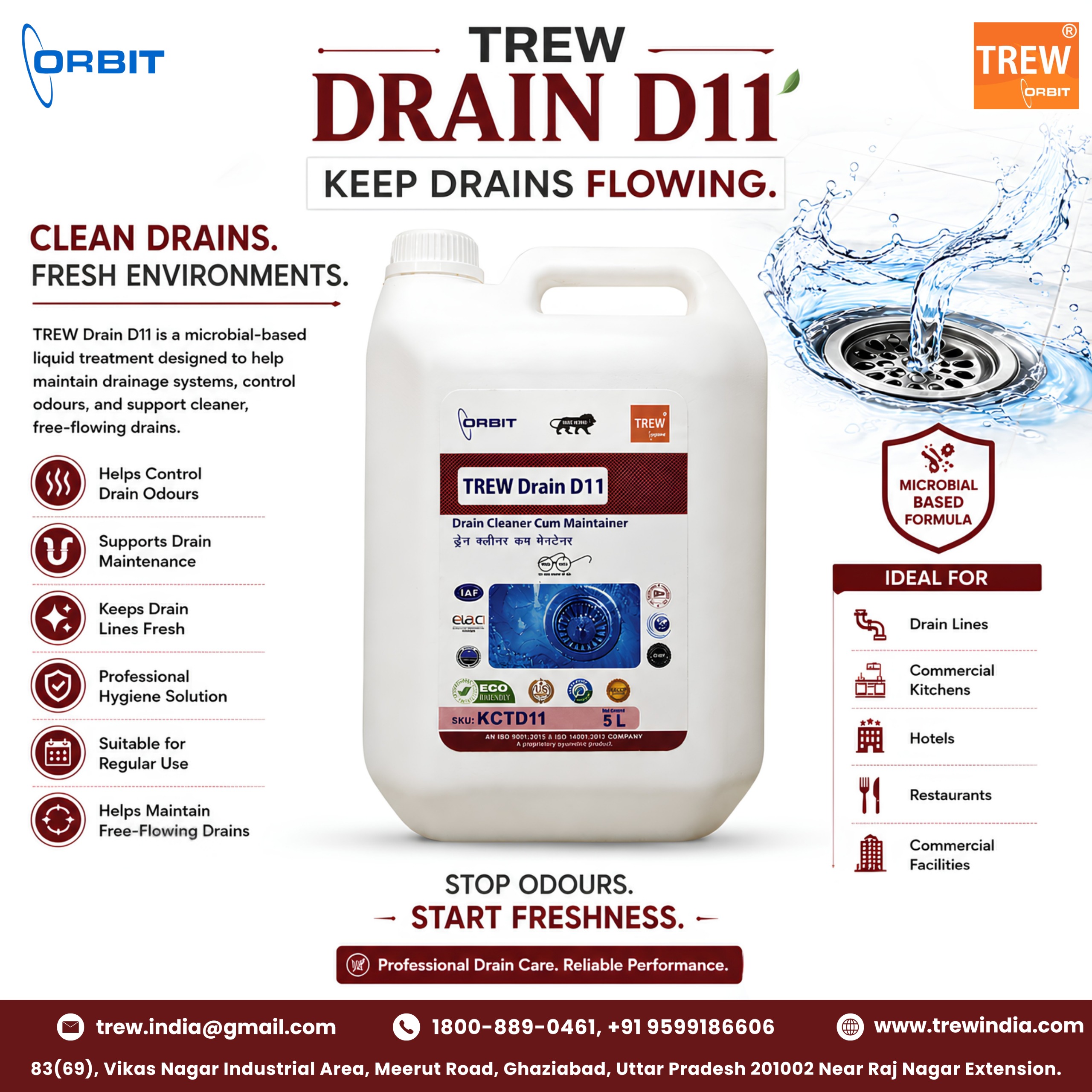 Top 10 Biodegradable Cleaning Chemicals in India: Benefits, Uses, and Specifications