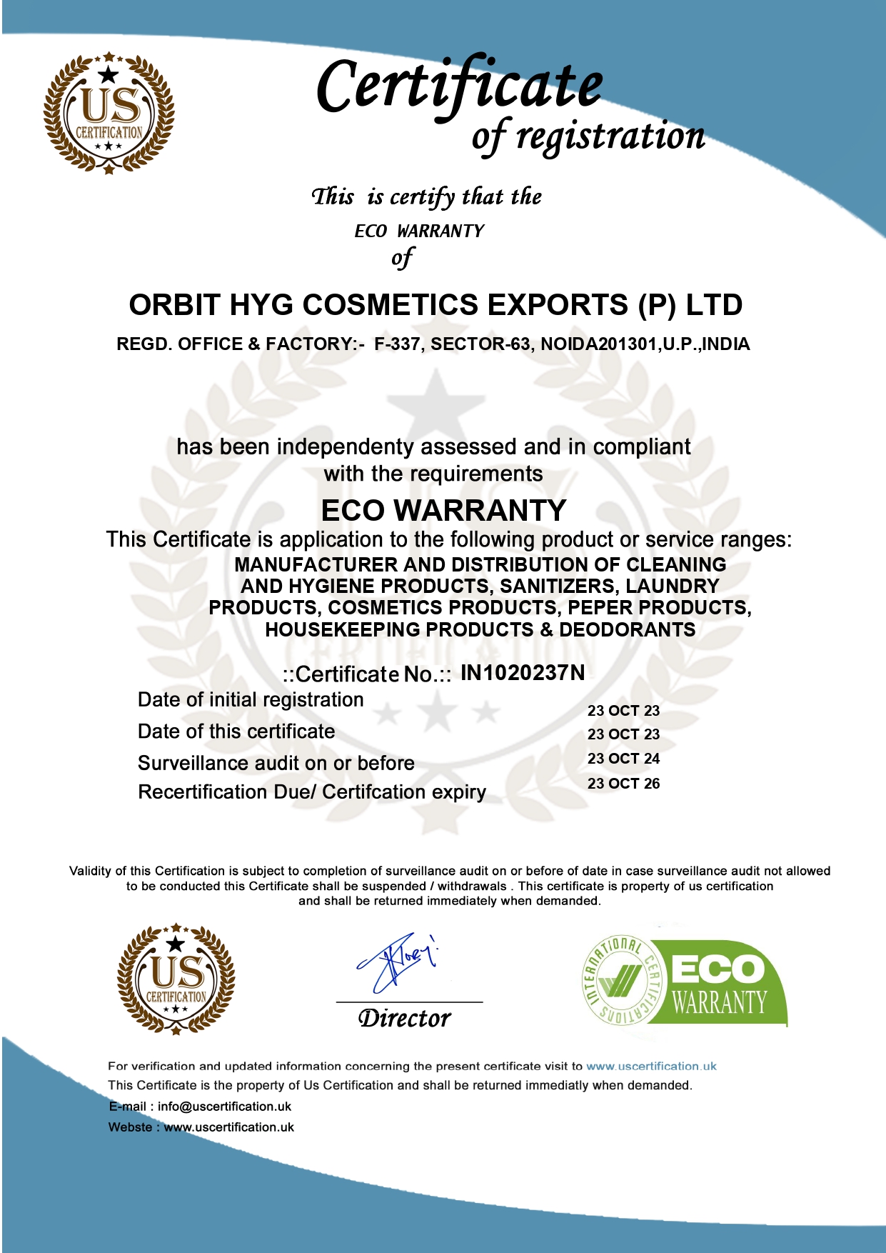 ECO WARRANTY
